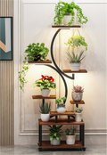 Plant Stand Indoor With Grow Lights, 8 Tiered Indoor Plant Shelf, 61