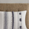 3 Piece Cotton Duvet Cover Set Queen Multicolor Cotton