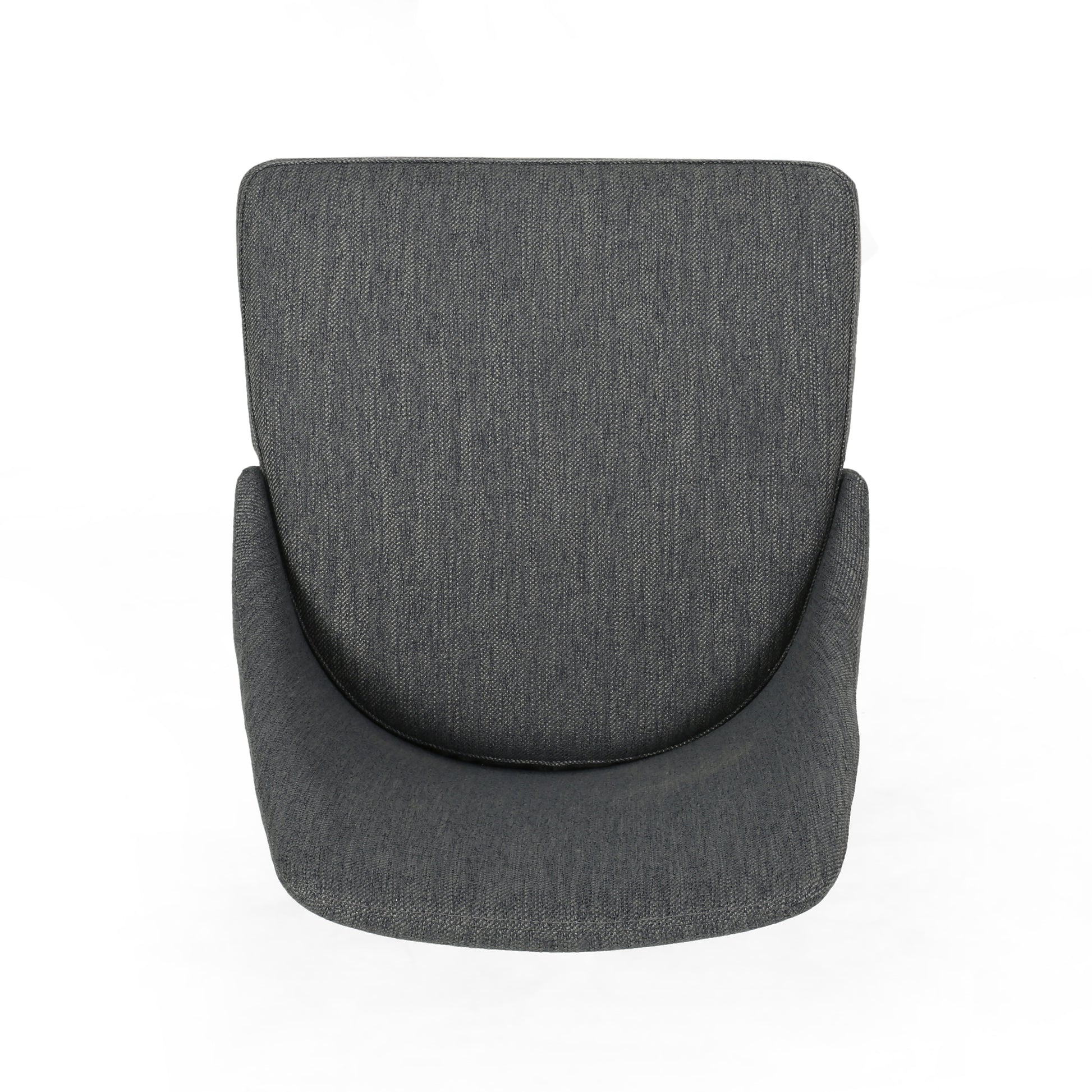 Dining Chair Set Of 2 Charcoal Fabric