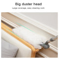 Long Handle Duster,Dust Collector With Extension Bar,Home Duster,Easy To Use And Reusable,White White Microfiber