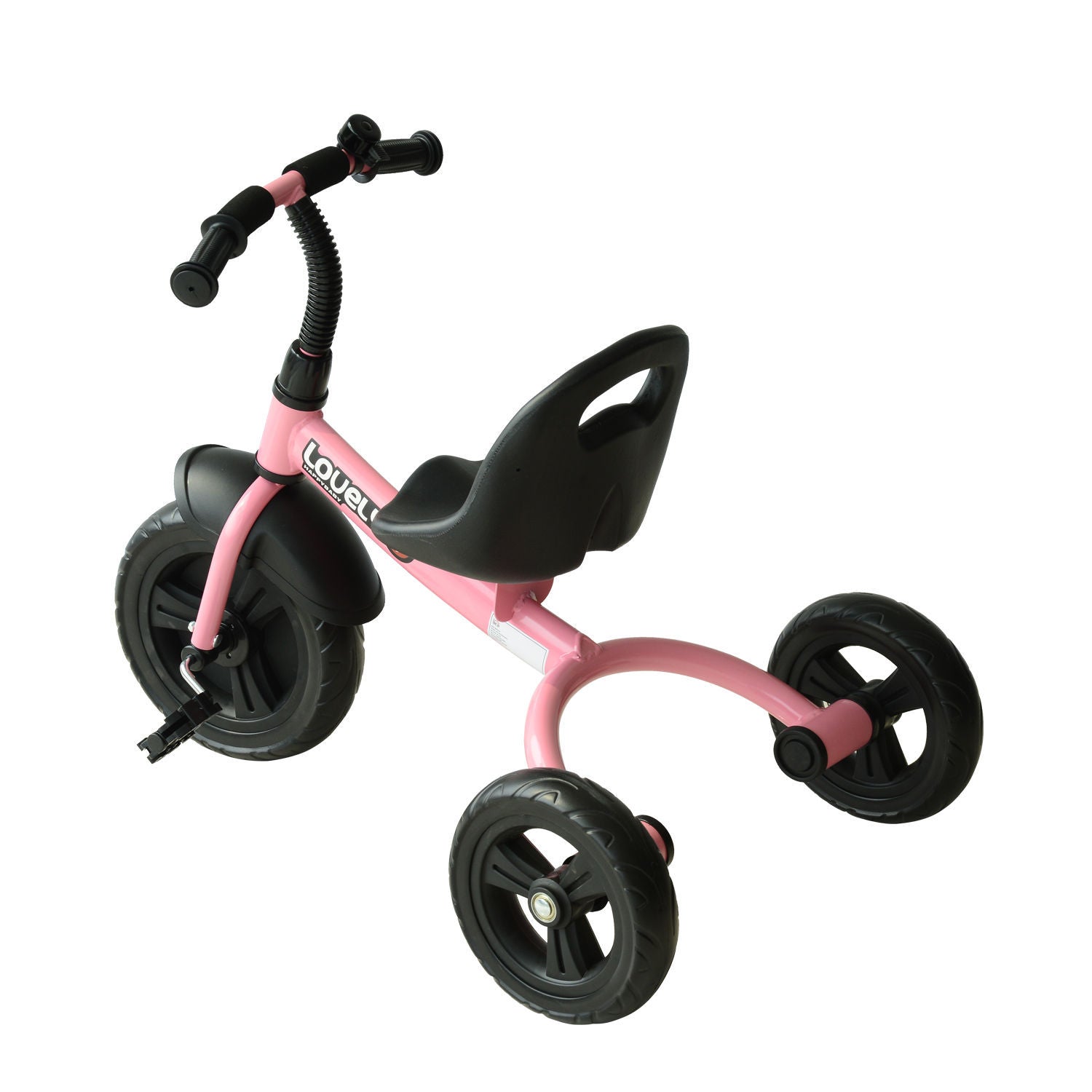 Qaba 3 Wheel Recreation Ride On Toddler Tricycle With Bell Indoor Outdoor, Pink Pink Plastic