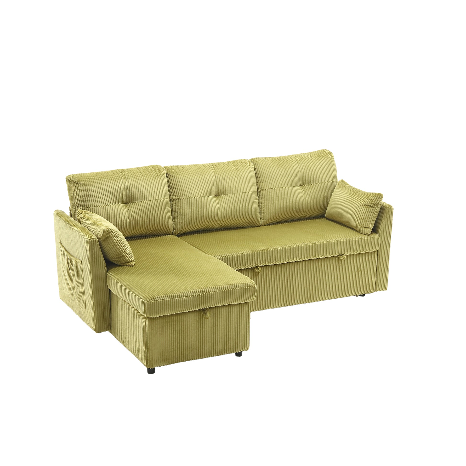 United Modular Sectional Sofa L Shaped Modular Couch With Reversible Chaise Modular Sofa Sectional Couch With Storage Seats Olive Velvet 3 Seat