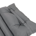 2Pcs Set Outdoor Lounge Chair Cushion Replacement Patio Funiture Seat Cushion Chaise Lounge Cushion Grey No Lounge Grey 2 Person Seating Group Polyester