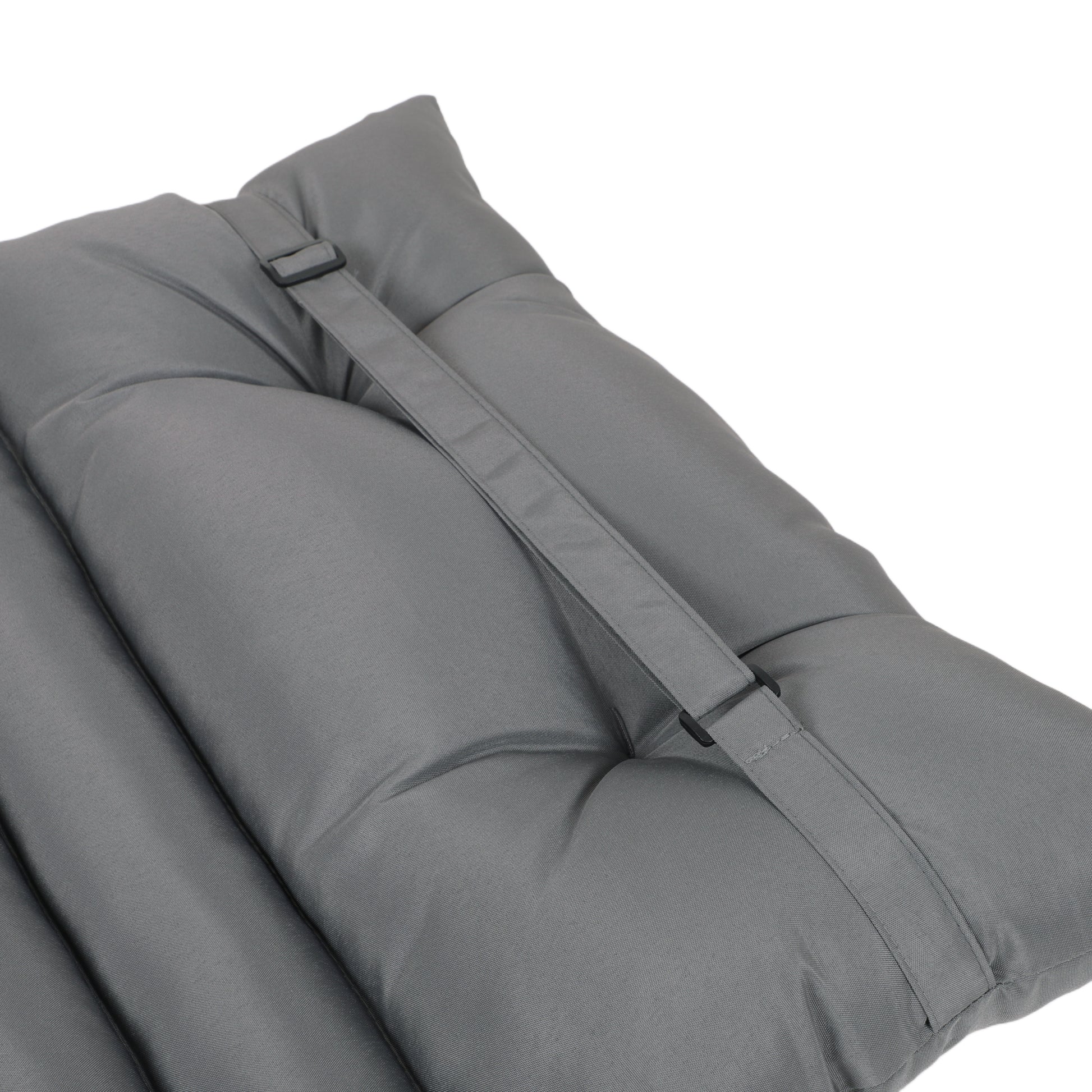 2Pcs Set Outdoor Lounge Chair Cushion Replacement Patio Funiture Seat Cushion Chaise Lounge Cushion Grey No Lounge Grey 2 Person Seating Group Polyester