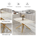 Large Modern Minimalist Rectangular Dining Table With 0.39 