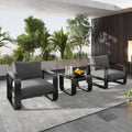 3 Pieces Aluminum Frame Patio Furniture With 6.7