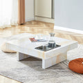 A Modern And Practical Coffee Table With Imitation Marble Patterns, Made Of Mdf Material. The Fusion Of Elegance And Natural Fashion 31.4