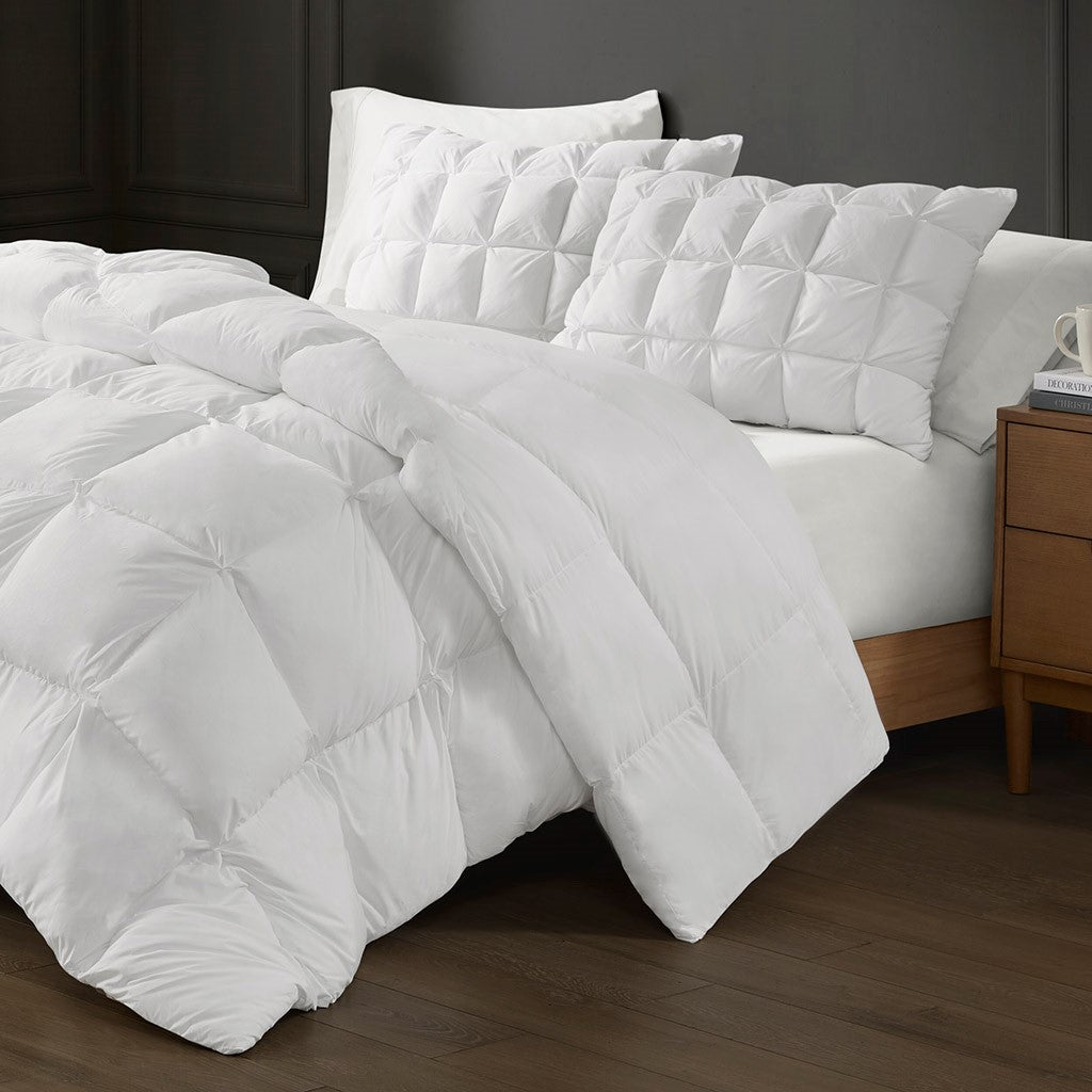 Overfilled Pillow Protector Single Piece King Size White Polyester