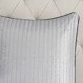 12 Piece Comforter Set With Cotton Bed Sheets Navy Queen Queen Navy Polyester
