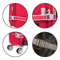 Softside Upright Luggage Set Expandable, Lightweight,4 Piece 20 24 28 32 Red Contemporary Fabric