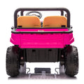 24V Xxxl Kids Ride On Utv W Parents Remote Control,Two Seater,Automatic Tipping Bucket,Rear Wheel Suspension,Slow Start,Portable Handle,Safety Belt,Led Light,Usb,Mp3,Bluetooth,Horn For Kids Aged 3 8. Pink 50 99 Lbs Polypropylene