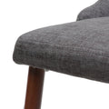 Dining Chair Light Grey Fabric