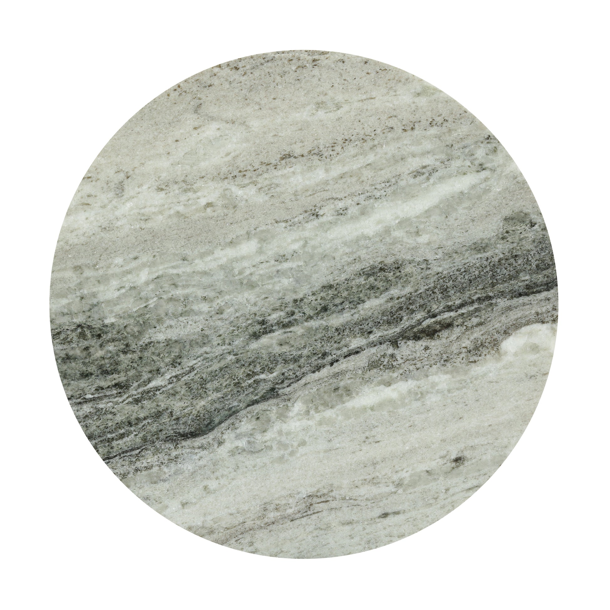 Side Table Black White Marble Metal