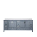 Dark Grey Double Bath Vanity 84 In. W X 22 In. D, With Cultured Marble Top Dark Grey Plywood Wood