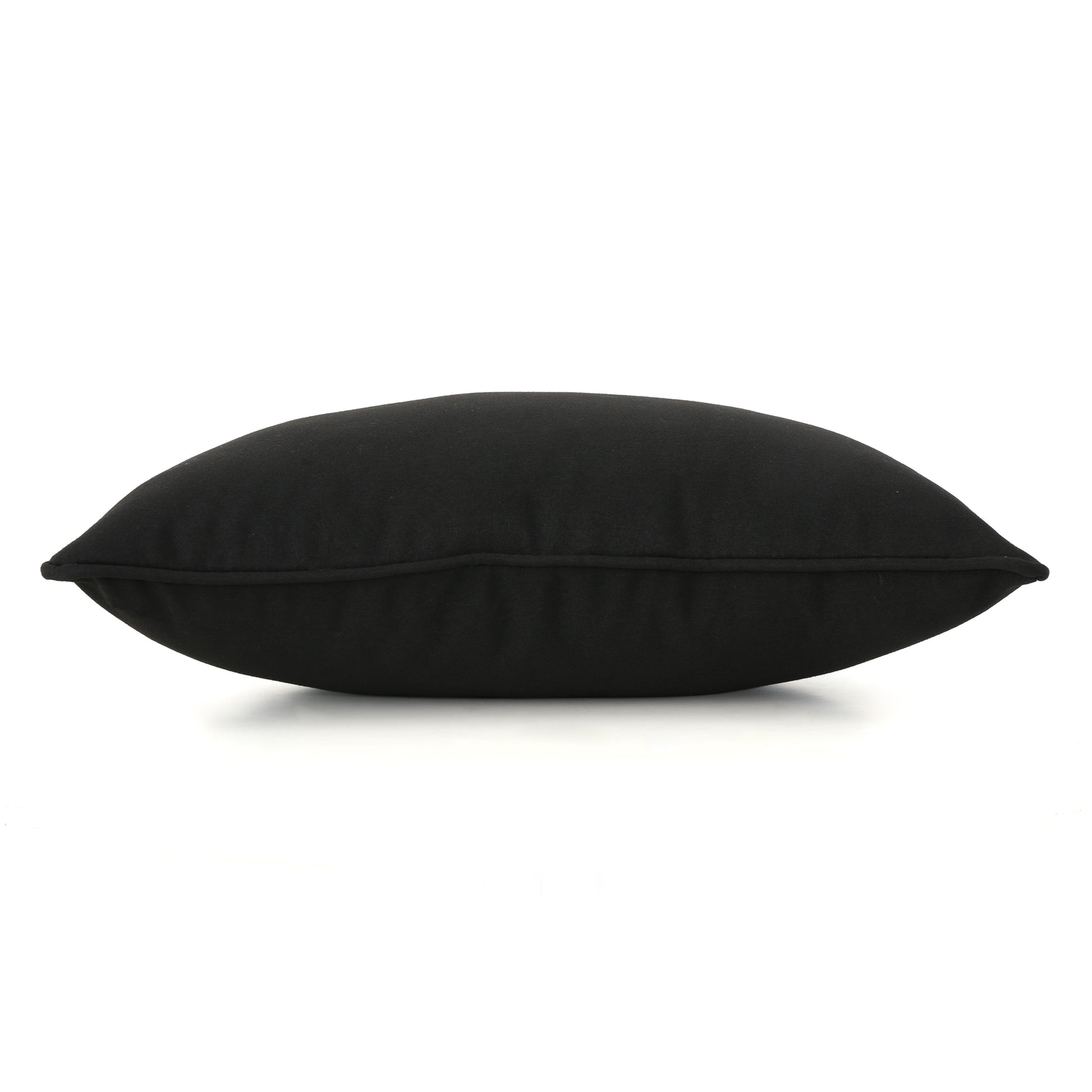 Coronado Rectangular Pillow Black Fabric