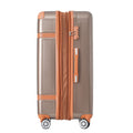 Hardshell Luggage Sets 3 Piece Double Spinner 8 Wheels Suitcase With Tsa Lock Lightweight 20''24''28'' Coppery Abs