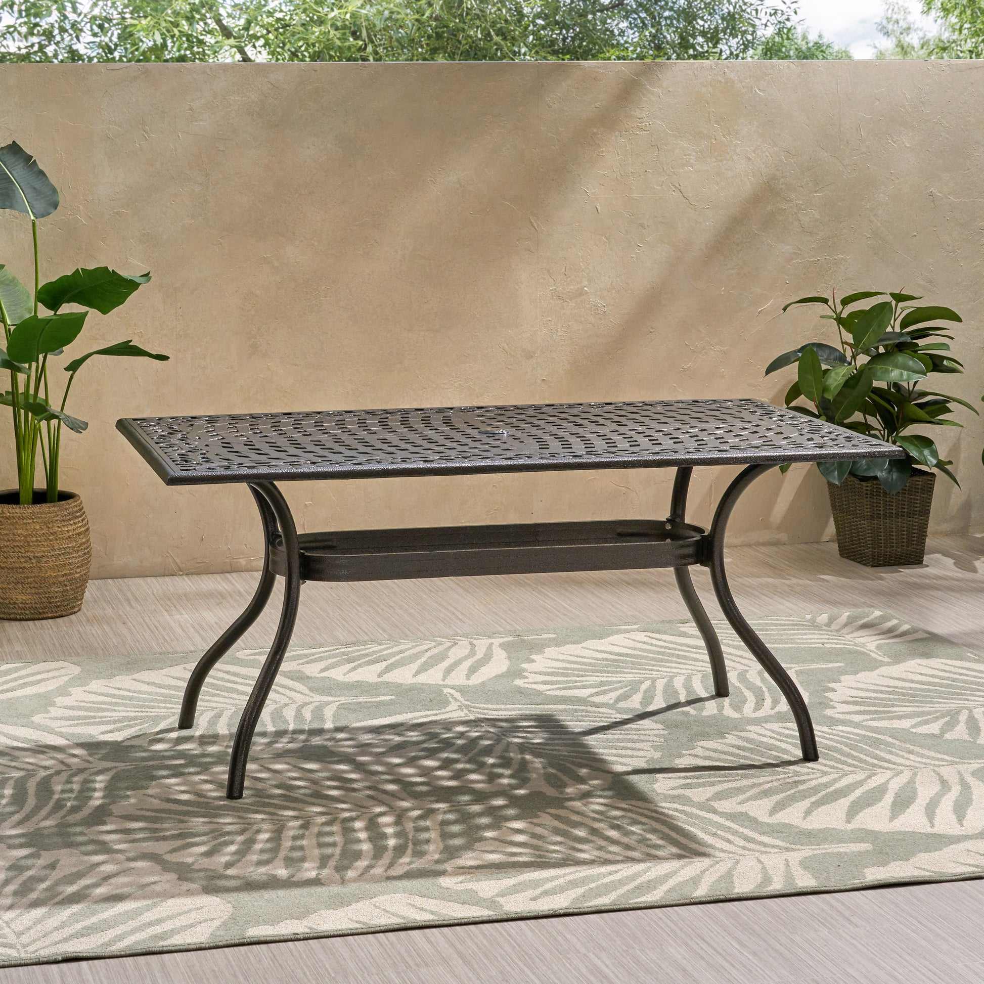 Phoenix Rectangle Table Bronze Aluminium