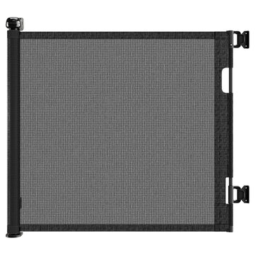 Retractable Baby Gate, Mesh Dog Gate For Doorways, Extends Up To 55" Wide, 33" Tall Child Safety Gate For Doorways, Indoor & Outdoors, Stairs, Hallways, Black Black Plastic