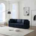 Oversized Modular Sectional Convertible Fabric Sofa Set,Extra Large Sectional Storage Seat Couch For Living Room, 3 Seat Modern Modular Sofa Blue Blue Polyester 3 Seat