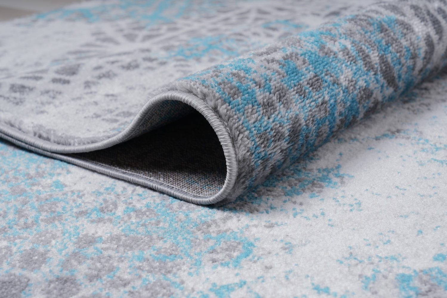 Jersey Area Rugs, Carpets For Livingroom, 5X7 Area Rugs ,3983 Grey Blue Rectangle 5&7 Grey Blue Contemporary Abstract Polypropylene