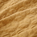 3 Piece Velvet Quilt Set Mustard King Cal King King Mustard Cotton
