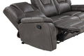 Katrine 3 Piece Living Room Set Charcoal Charcoal Faux Leather