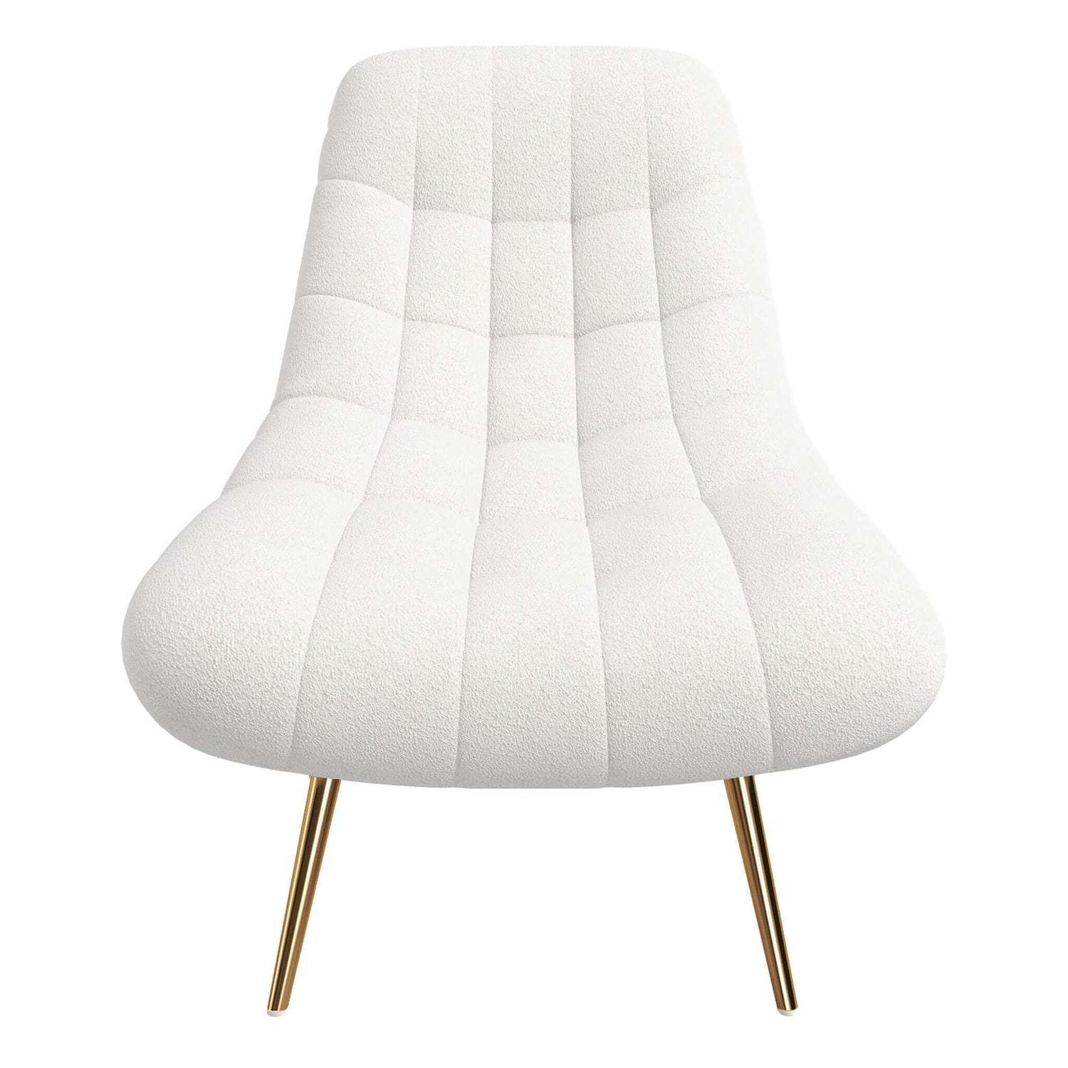 Aubrey French Boucle Lounge Chair Beige Boucle
