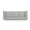 Sofa 3 Seater Grey Fabric 3 Seat