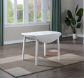 Naples 5 Piece Drop Leaf Dining Set White White Wood