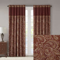 Jacquard Curtain Panel Pair 2 Pcs Window Panels Multicolor Polyester