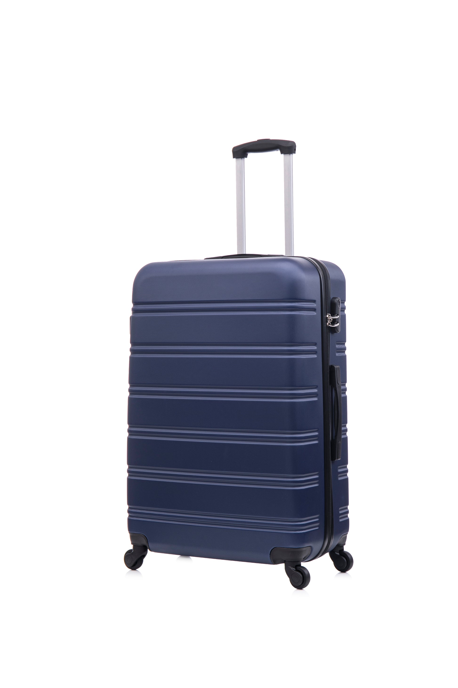 Luggage Universal Wheel Hard Shell Lightweight Password Lock Family Set Blue, 3 Piece Set 20 Inches 24 Inches 28 Inches Blue Abs