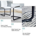 Table And Chair Set.Modern Rectangular Glass Dining Table With 0.39
