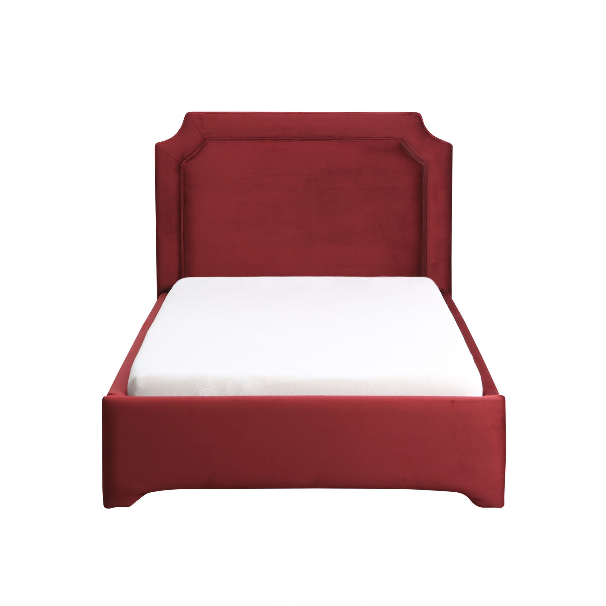 Lark Toddler Bed In Cabernet Red Fabric