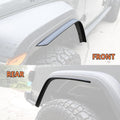 Front & Rear Fenders Compatible With 2020 2024 Jeep Wrangler Gladiator Jt Mojave & Rubicon, Off Road Wheel Fender Liner Set 4 Pcs Only Fit High Clearance Fender Flares Black Abs