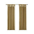 Twist Tab Lined Window Curtain Panel Only 1 Pc Panel Bronze Polyester