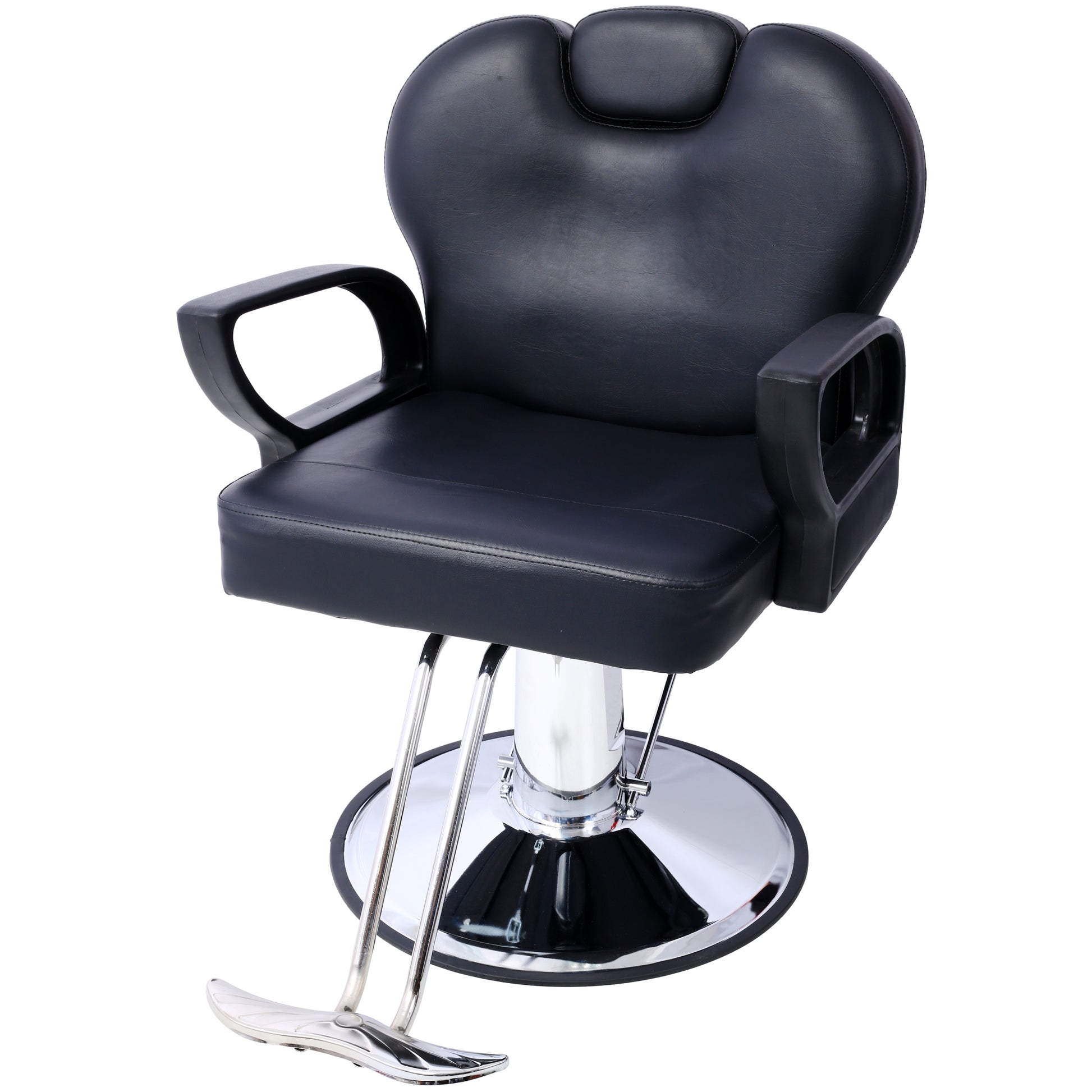 Artist Hand Hair Stylist All Purpose Barber Chair For Barbershop Salon Chair,Heavy Duty Hydraulic Barber Chair Spa Furniture Shampoo Reclining Extra Wider Seat Beauty Hair Salon Equipment Black Pu