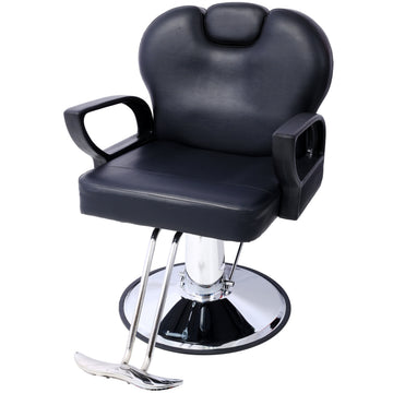 Artist Hand Hair Stylist All Purpose Barber Chair For Barbershop Salon Chair,Heavy Duty Hydraulic Barber Chair Spa Furniture Shampoo Reclining Extra Wider Seat Beauty Hair Salon Equipment Black Pu