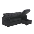 United Modular Sectional Sofa L Shaped Modular Couch With Reversible Chaise Modular Sofa Sectional Couch With Storage Seats Black Velvet 3 Seat