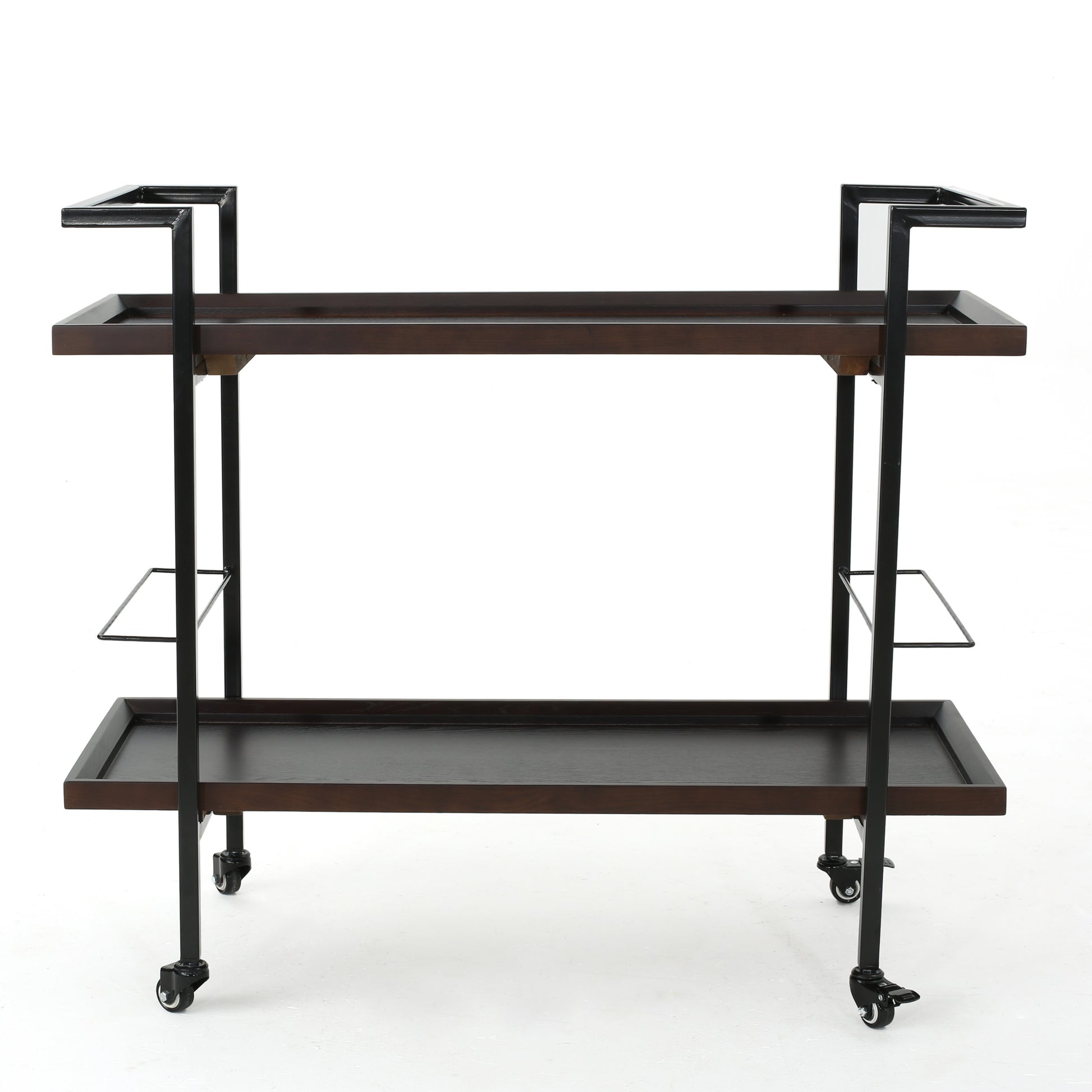 Bar Cart Walnut Brown Wood