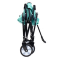 Minimeetall Strap Collapsible Foldable Wagon Cart With Strapping System, Beach Wagonutility Cartutility Wagon Grocery Cart For Camping Shopping Sports Gardeing Fishing Supports 225Lbs Green Green