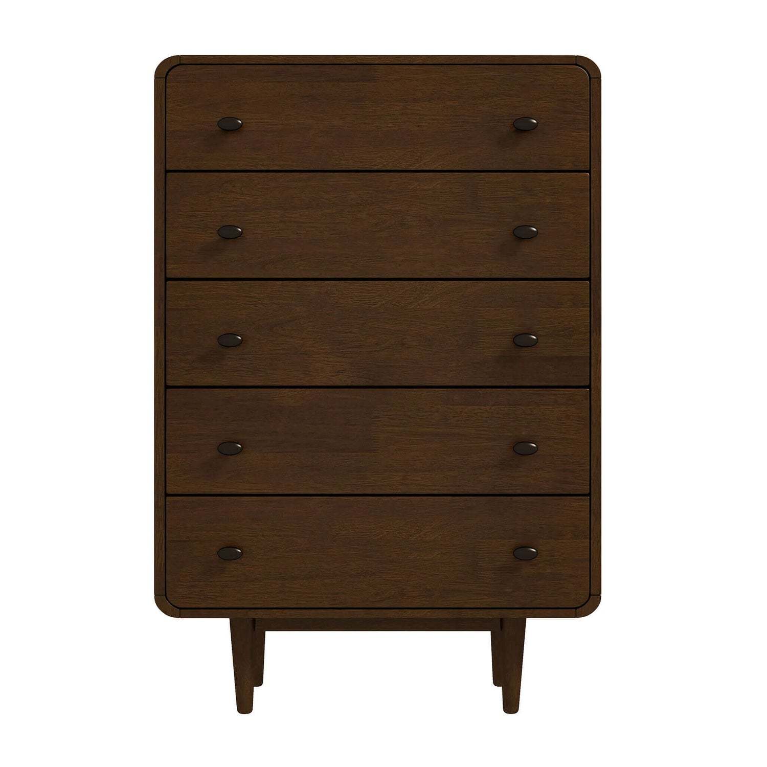 Alexa Mid Century Modern Dresser Brown Solid Wood