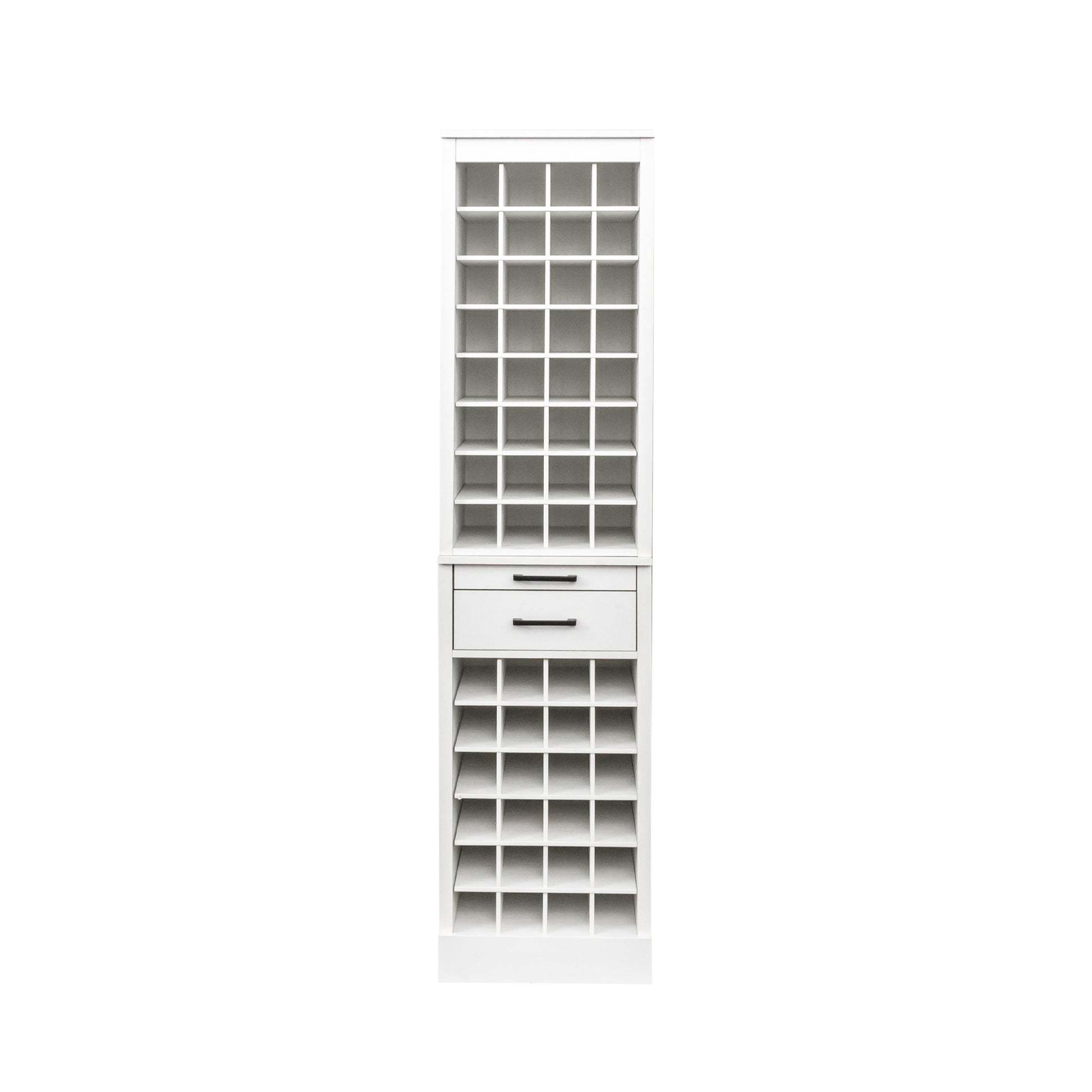 Brown Walnut Color Modular 32 Wine Bar Cabinet Buffet Cabinet White Particle Board Mdf