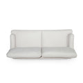 2 Seater Sofa Beige Fabric