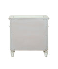 Varian Mirrored Nightstand Silver Mirror,Synthetic Wood