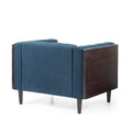 Club Chair Navy Blue Fabric