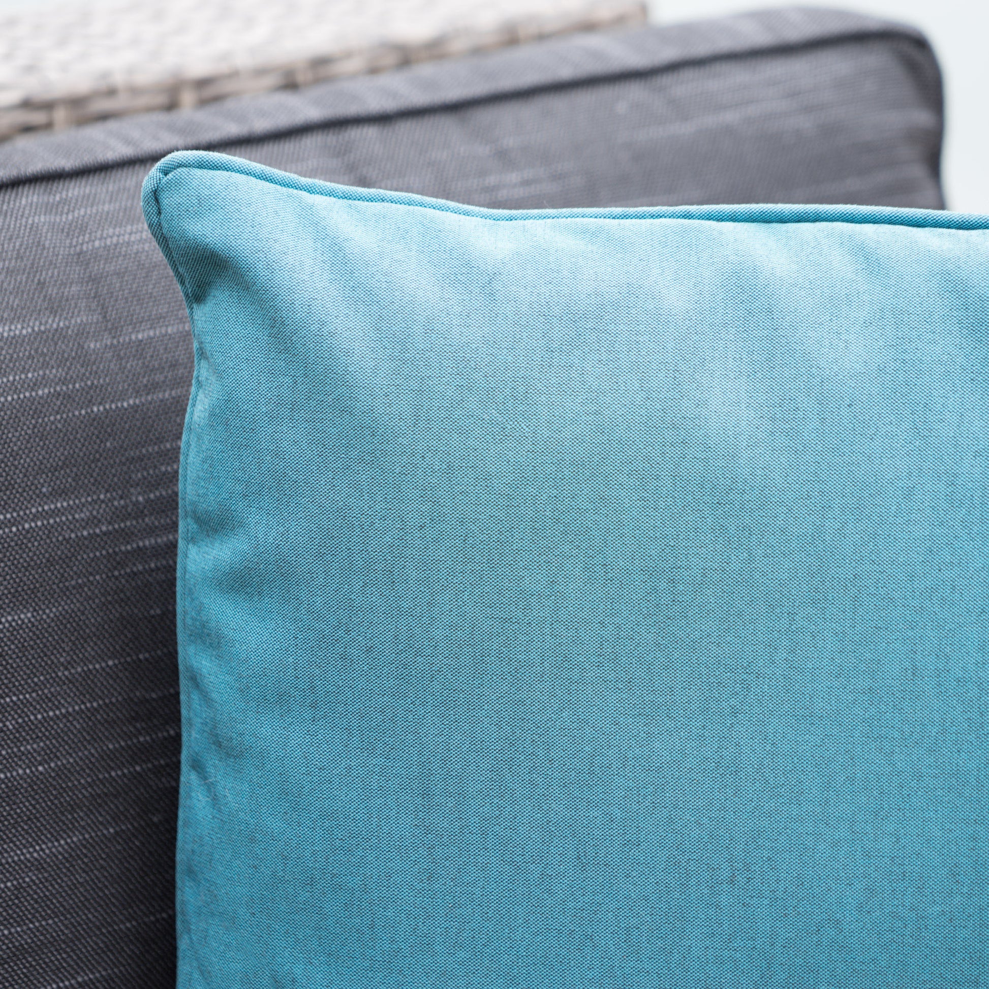 Coronado Square Pillow Teal Fabric