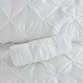 7 Piece Tufted Comforter Set White Cal King California King White Polyester