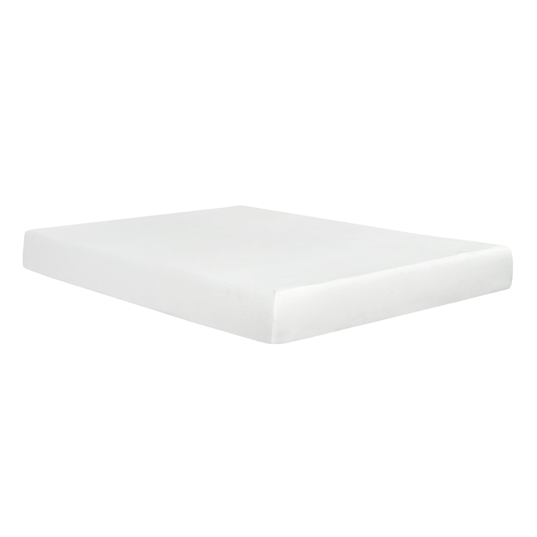 Plush 8 In. Medium Gel Memory Foam Mattress For Queen Size Bed In A Box Withwhite Aloe Vera Cover White Bedroom Modern Memory Foam Polyester Queen