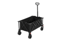 Folding Wagon Carts,Folding Wagon Cart With All Terrain Wheels,Heavy Duty Garden Carts With Adjustable Handle,Outdoor Utility Wagon For Camping Shopping Sports Fishing Black Black Steel