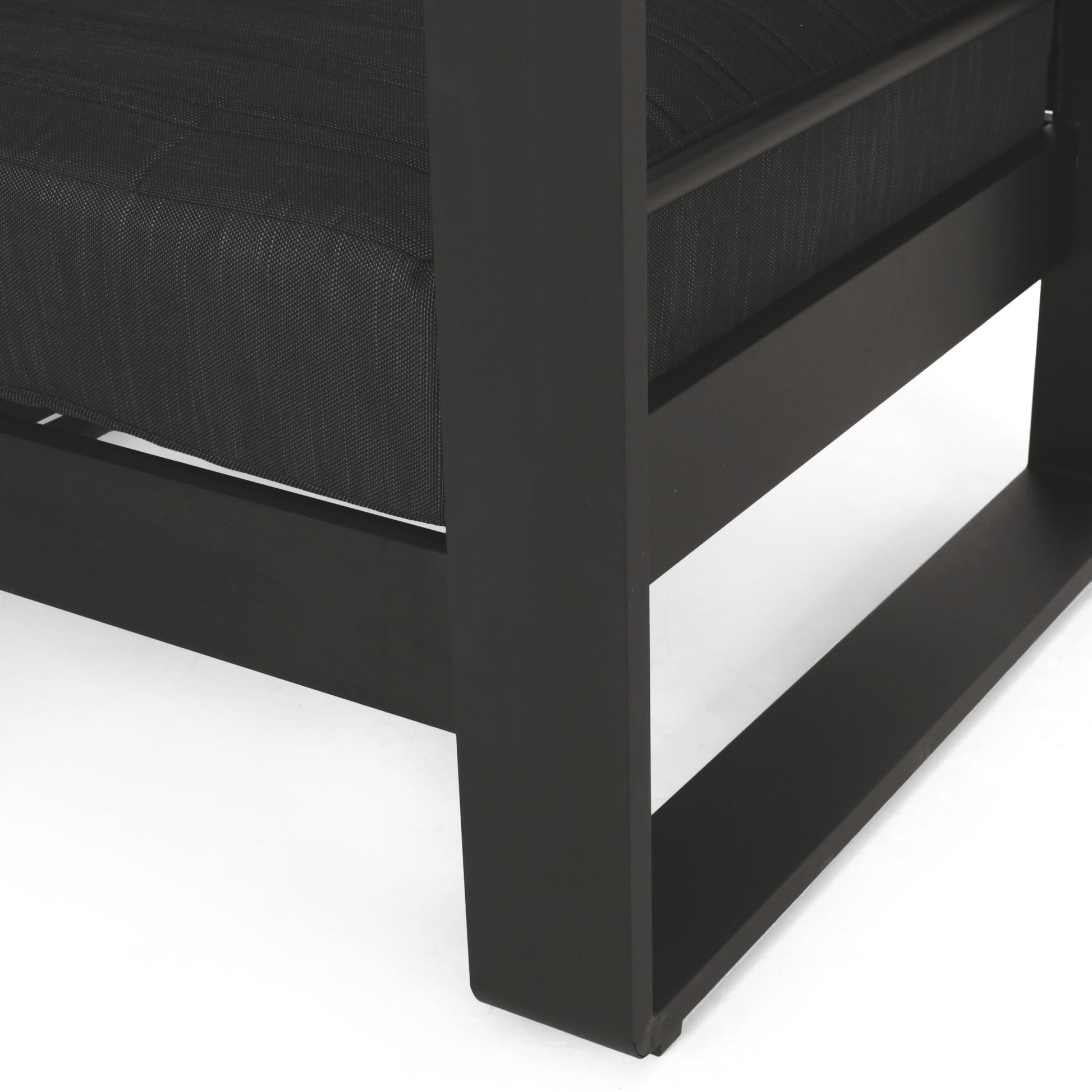 Giovanna Club Chair Black Metal & Wood